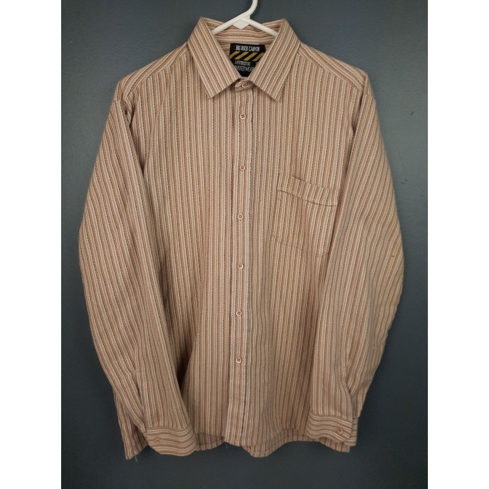 Big Rock Canyon Flanny Ruggedwear Sz. XL Long Sleeve Stripe